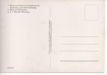 Ansichtskarte Weinland Wachau, Niederösterreich - Mehrbildkarte